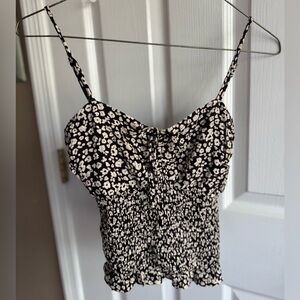 URBAN Romantics Black and White Floral Cami